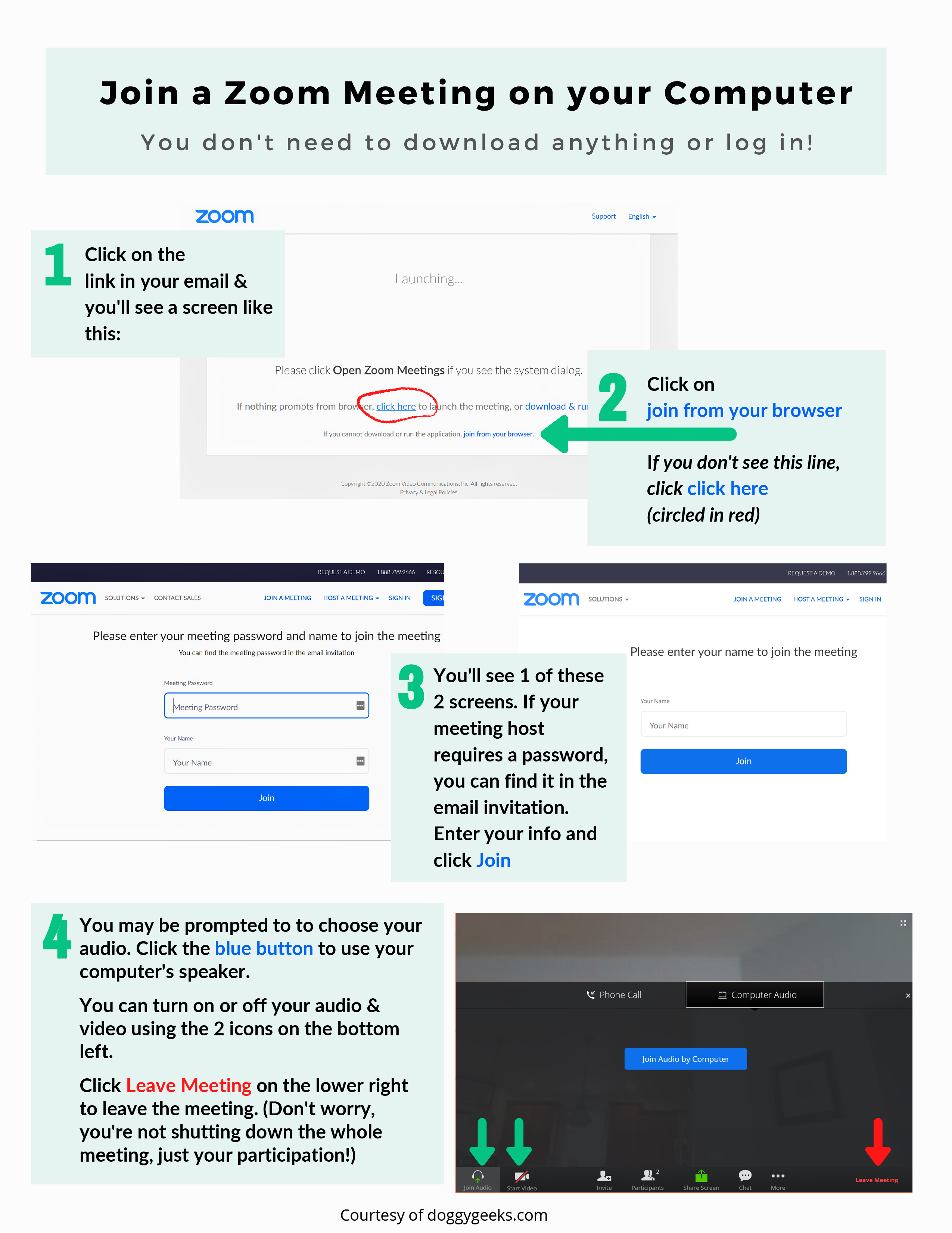 zoom meeting join using browser
